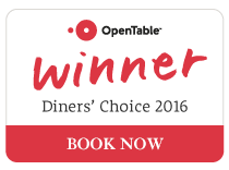 OpenTable Diner's Choice Winner 2016